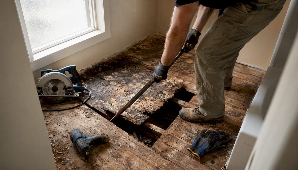 How to Replace a Bathroom Subfloor: DIY Step-by-Step